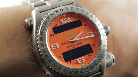 breitling emergency watch review|Breitling watch with emergency beacon.